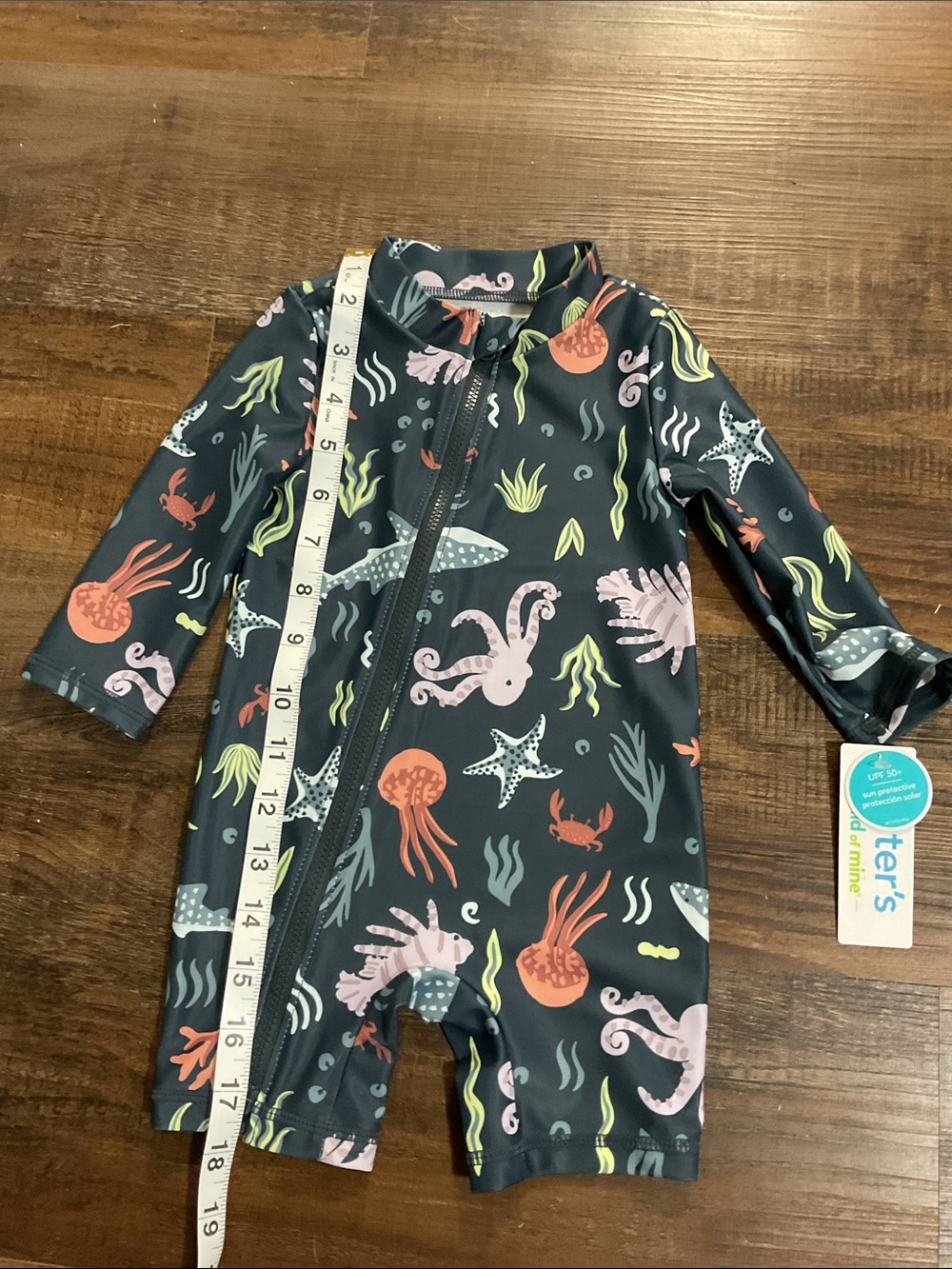 Carter's Ocean Creature Zip-Up Rashguard - Picture 2 of 3